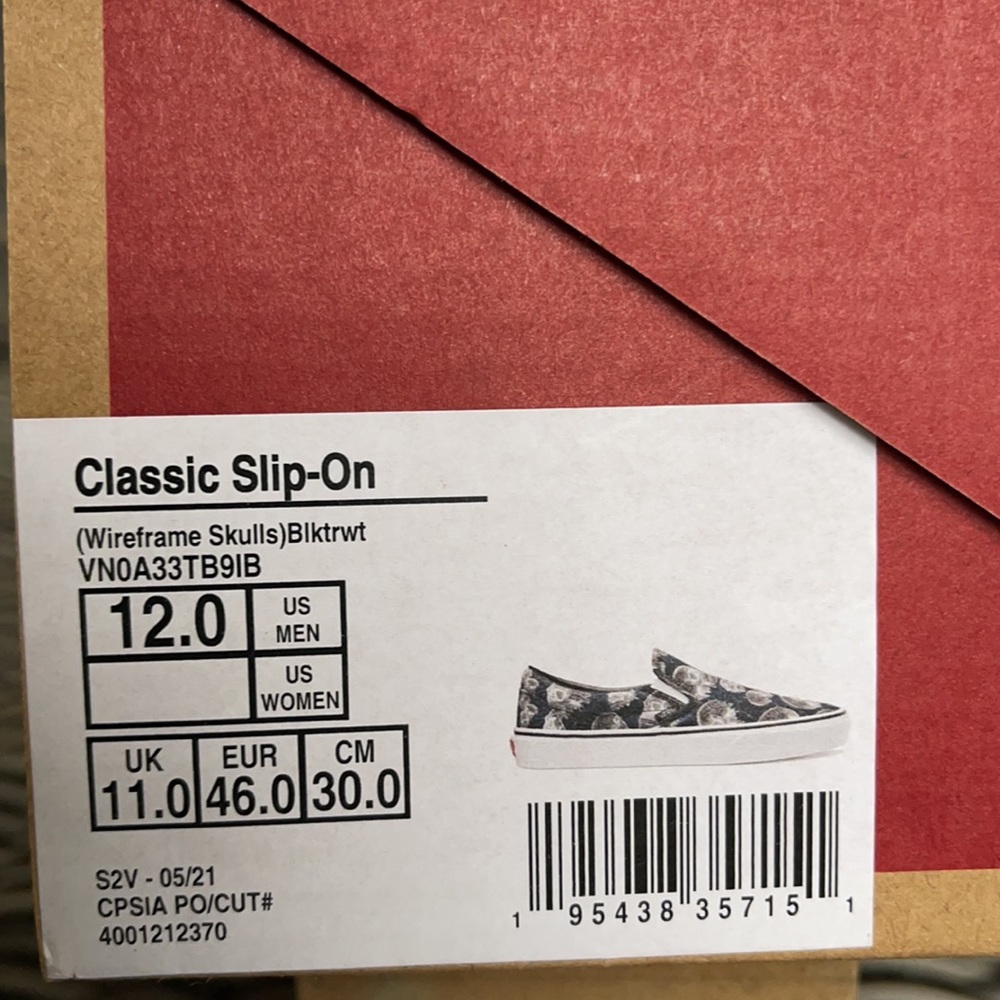 Vans Classic Slip-On Wireframe Skulls black/true White MENS - Picture 16 of 16